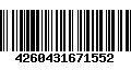 Código de Barras 4260431671552