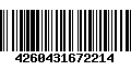 Código de Barras 4260431672214