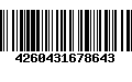 Código de Barras 4260431678643