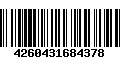 Código de Barras 4260431684378