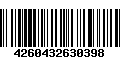 Código de Barras 4260432630398