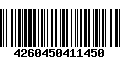 Código de Barras 4260450411450