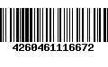 Código de Barras 4260461116672