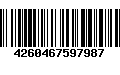 Código de Barras 4260467597987