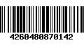 Código de Barras 4260480870142