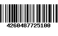 Código de Barras 4260487725100