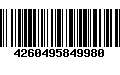 Código de Barras 4260495849980