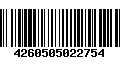 Código de Barras 4260505022754