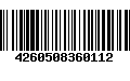 Código de Barras 4260508360112