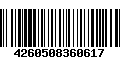 Código de Barras 4260508360617