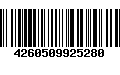 Código de Barras 4260509925280