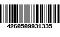 Código de Barras 4260509931335