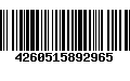 Código de Barras 4260515892965