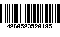 Código de Barras 4260523520195