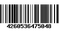 Código de Barras 4260536475048