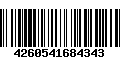 Código de Barras 4260541684343