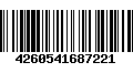 Código de Barras 4260541687221