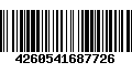 Código de Barras 4260541687726