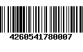 Código de Barras 4260541780007