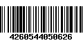 Código de Barras 4260544050626