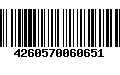 Código de Barras 4260570060651