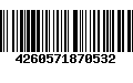 Código de Barras 4260571870532