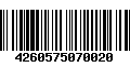 Código de Barras 4260575070020