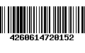 Código de Barras 4260614720152