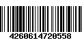 Código de Barras 4260614720558