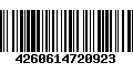 Código de Barras 4260614720923