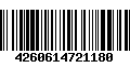 Código de Barras 4260614721180