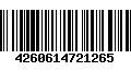 Código de Barras 4260614721265