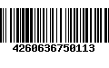 Código de Barras 4260636750113