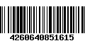 Código de Barras 4260640851615