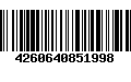 Código de Barras 4260640851998