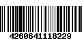 Código de Barras 4260641118229