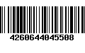 Código de Barras 4260644045508