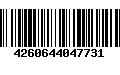 Código de Barras 4260644047731