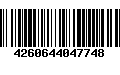 Código de Barras 4260644047748