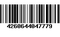 Código de Barras 4260644047779