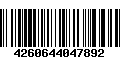 Código de Barras 4260644047892