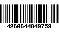 Código de Barras 4260644049759