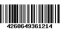 Código de Barras 4260649361214