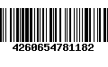 Código de Barras 4260654781182