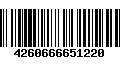 Código de Barras 4260666651220