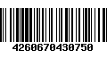 Código de Barras 4260670430750