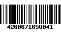 Código de Barras 4260671650041