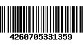 Código de Barras 4260705331359