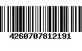 Código de Barras 4260707812191