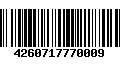 Código de Barras 4260717770009